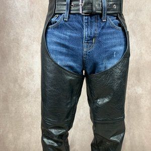Premium Hot Leather Motorcycle Chaps
